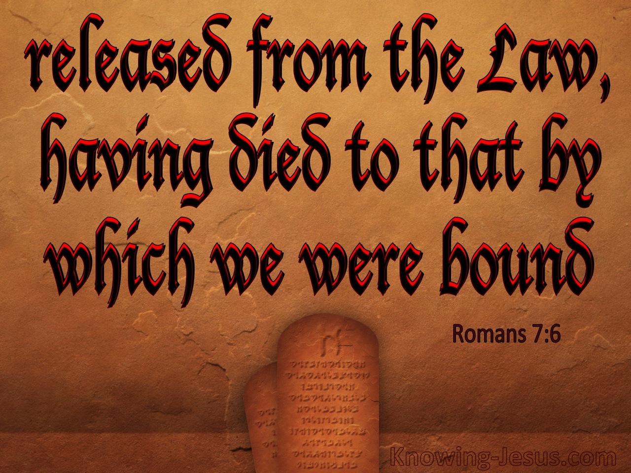 Romans 7:6 We Serve In Newness Of The Spirit (brown)